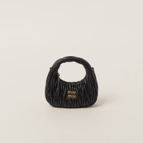 miu miu mini wander matelassé shoulder bag