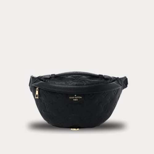 louis vuitton black monogram empreinte bum bag