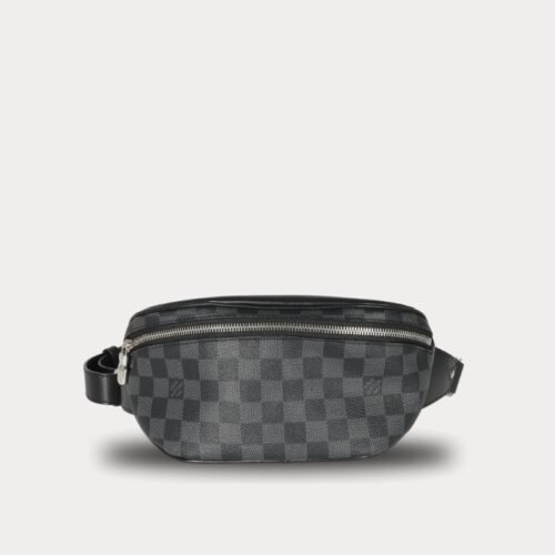 louis vuitton damier graphite canvas and leather bumbag