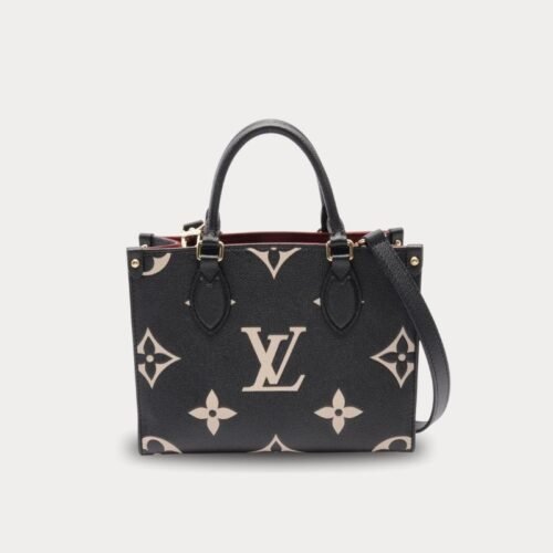 louis vuitton on the go pm leather handbag