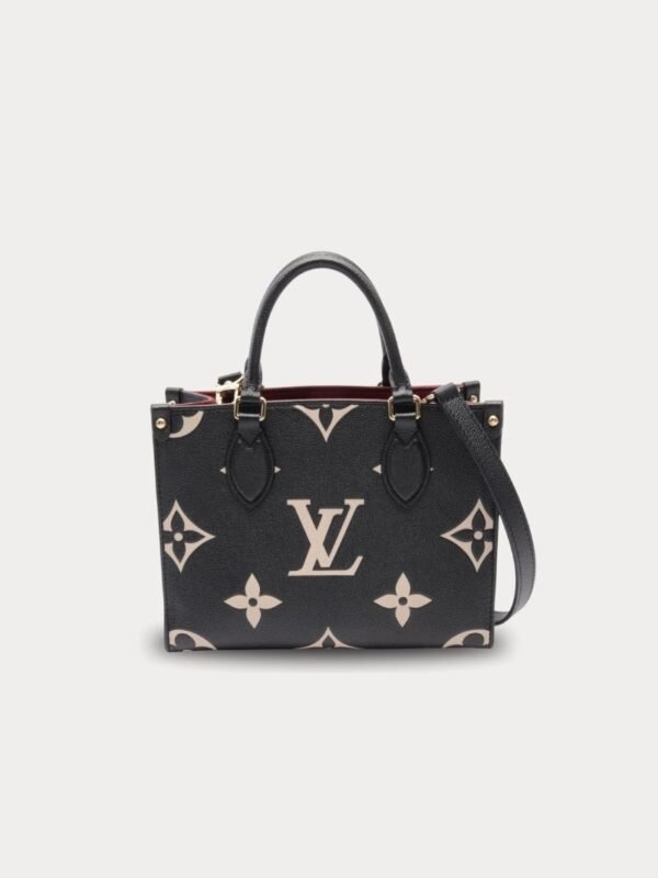 louis vuitton on the go pm leather handbag