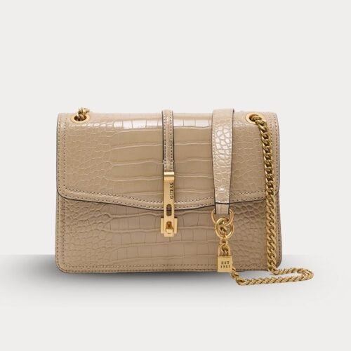 guess women's james crossbody bag – beige