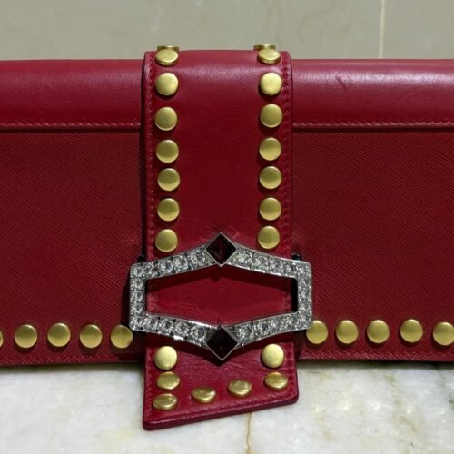 prada saffia no birchie continental wallet pre owned