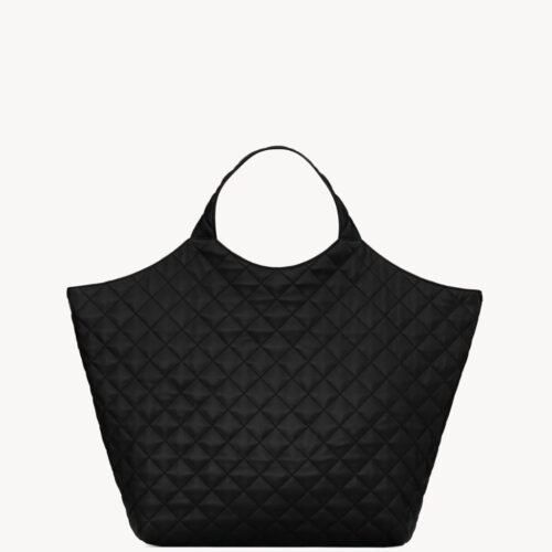 saint laurent icare maxi shopping bag – black quilted lambskin