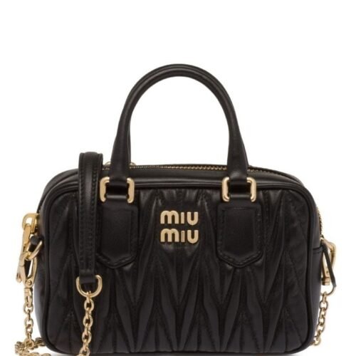miu miu matelassé mini tote bag