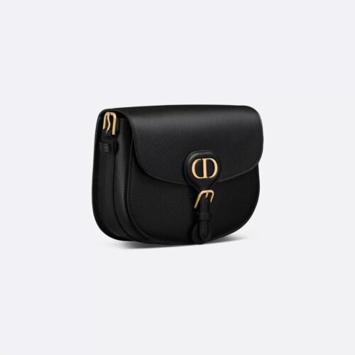 dior bobby bag medium – black grained calfskin