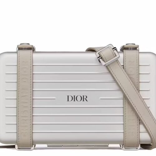 christian dior x rimowa capsule luggage bag – light blue