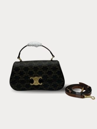 Teen Celine Lola in Triomphe Canvas and Calfskin (High-end Grade)
