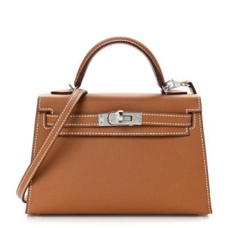 Hermes Epsom Mini Kelly Sellier 20 Gold