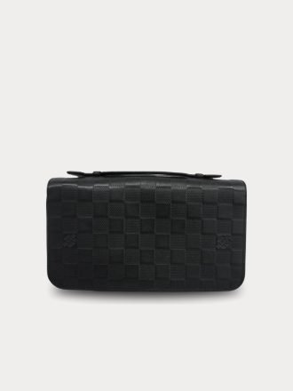 Louis Vuitton Black Damier Infini Leather Zippy XL Wallet