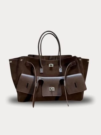 medium leather bel air carry tote bag