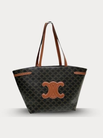 Celine Teen Honorine Bag in Triomphe Canvas and Calfskin