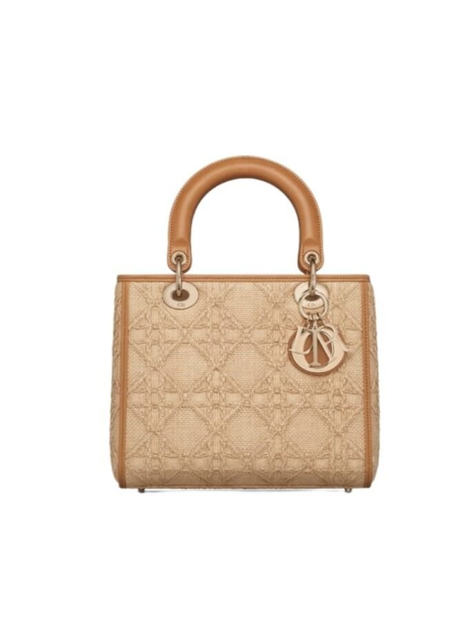 Dior Lady Dior Medium Tote – Beige Raffia and Leather