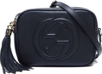 Gucci Soho Disco Crossbody Bag – Dark Blue Leather