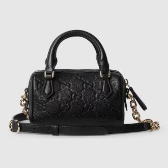 Gucci GG Emblem Mini Boston Bag