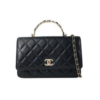 Chanel Flap Bag with Embellished Top Handle – Likely 24P Collection