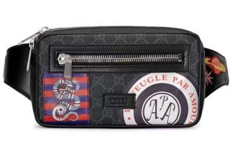 Gucci Night Courrier Waist Bag – GG Supreme Soft Black