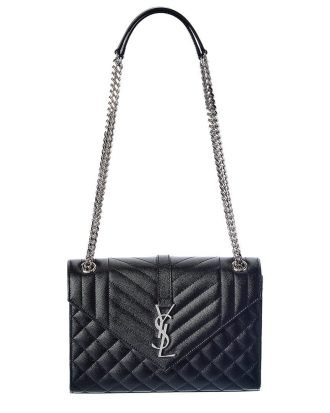 Saint Laurent Medium Envelope Shoulder Bag – Black