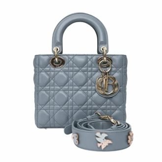 Lady Dior Medium Bag – Cloud Blue Lambskin Cannage