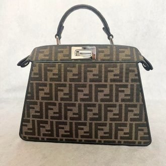 Fendi Peekaboo Clear Pvc Handle Bag Women