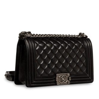 Chanel Quilted Leather Medium Boy Flap Bag