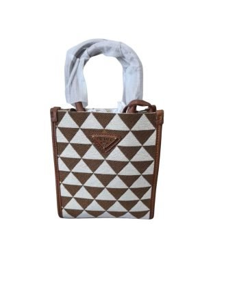 Prada Embroidered Fabric Symbole Mini Bag