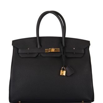 Hermes Black Togo Birkin Returnee 35 GHW