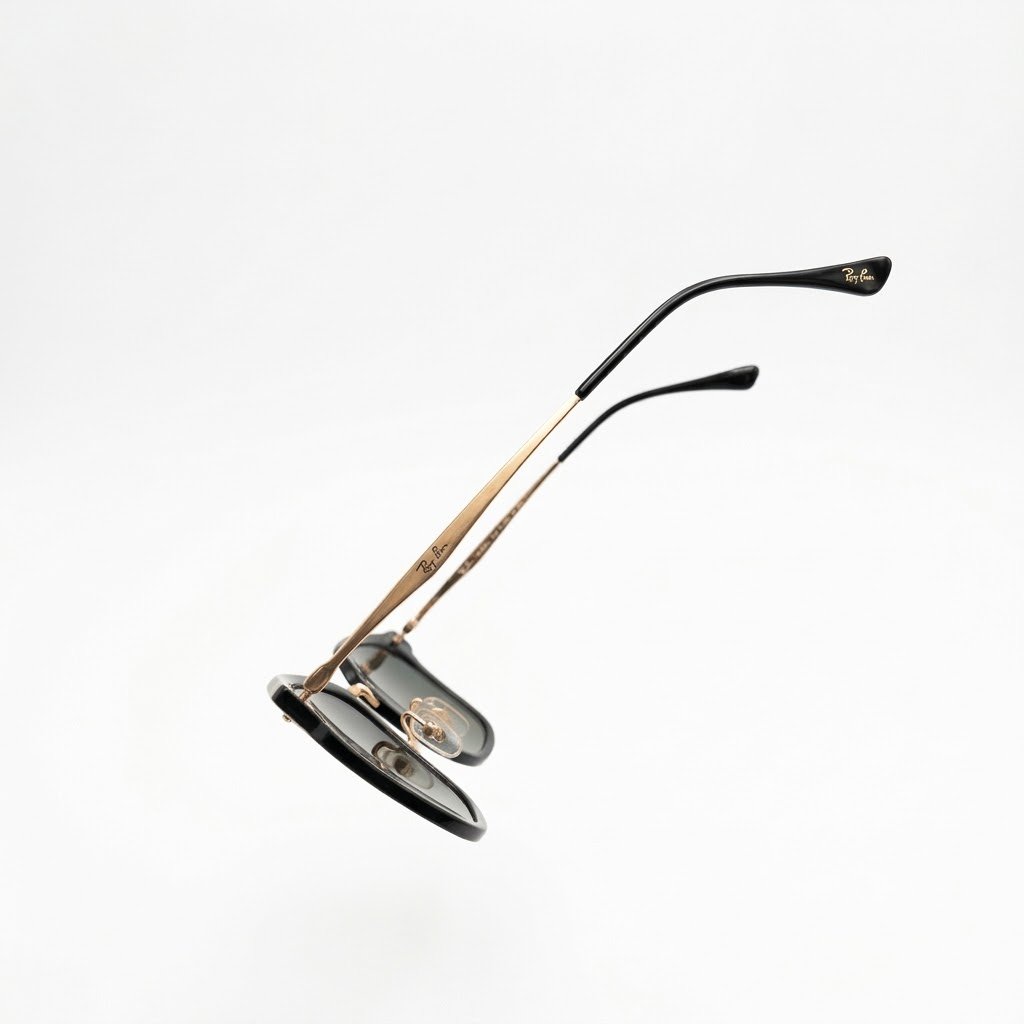 Ray Ban – Black Frame Green Lenses - Image 2