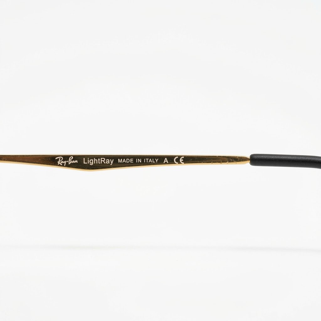 Ray Ban – Black Frame Green Lenses - Image 3