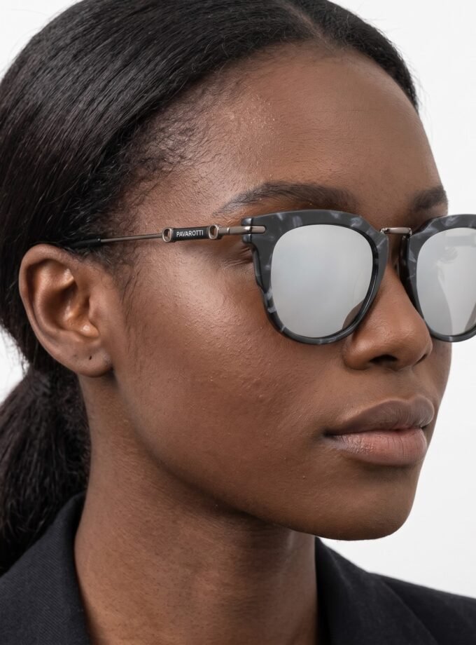 Pavarotti – Black Square Sunglasses
