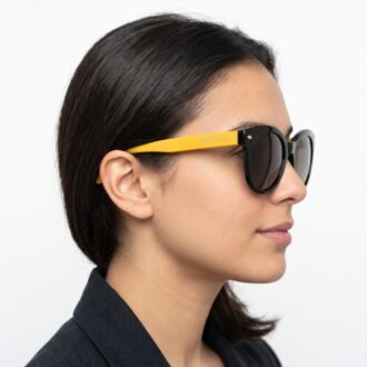 Salvatore Fr – Black Round Sunglasses