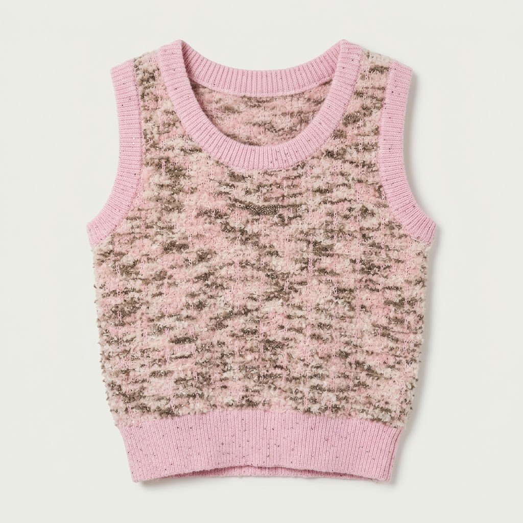 Kids – Pink Knit Vest