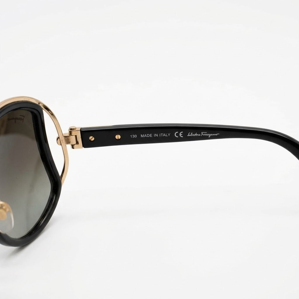 Salvatore Fr – Black Gold-Tone Sunglasses - Image 3