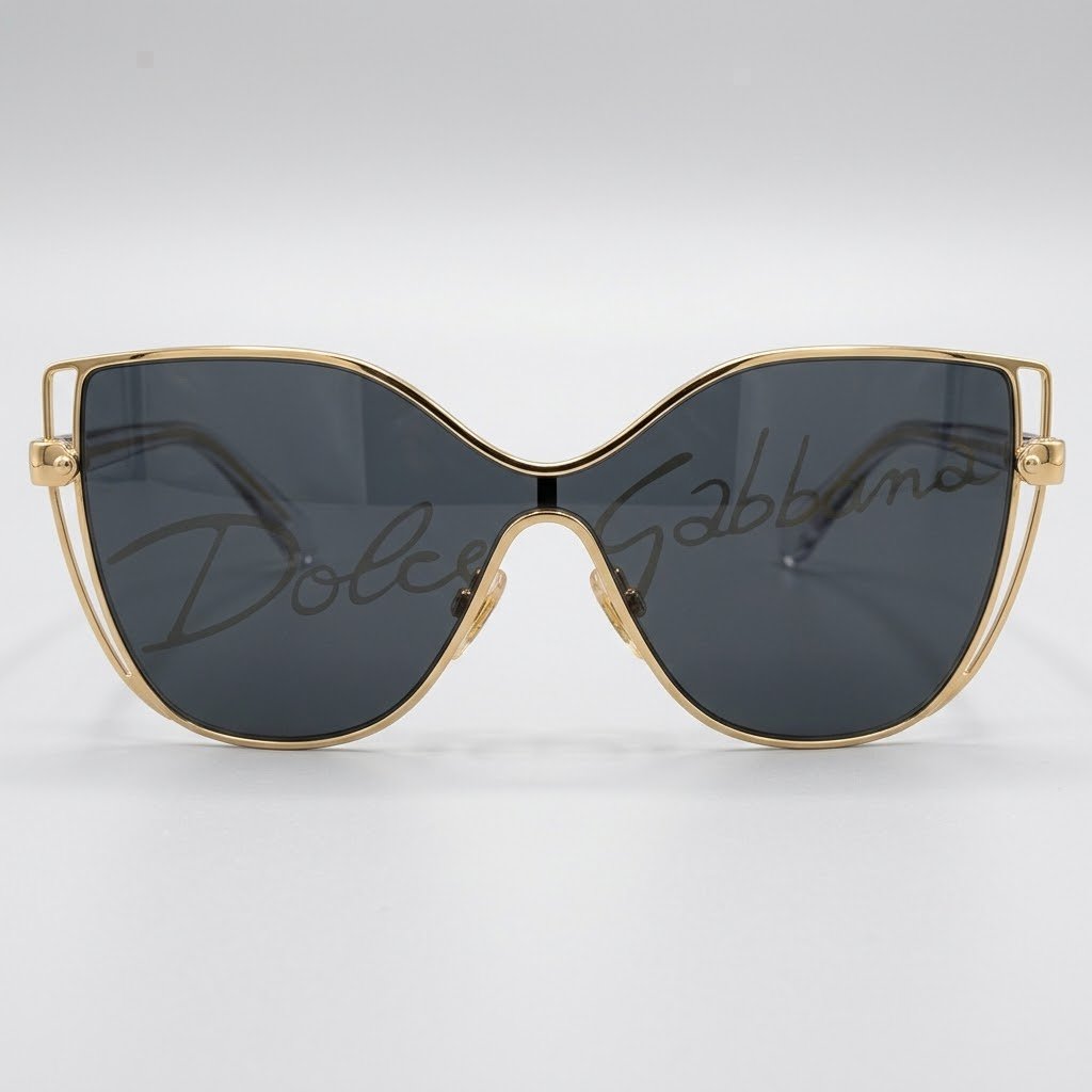 DG – Gold-Tone Dark-Lens Sunglasses