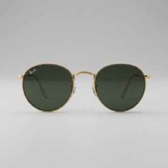 Rayban – Round Gold Tone Sunglasses