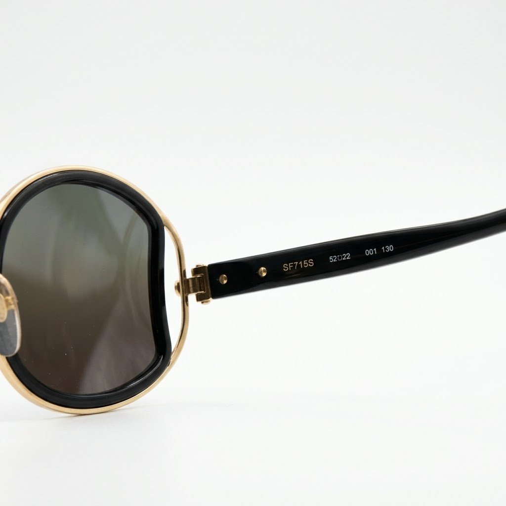 Salvatore Fr – Black Gold-Tone Sunglasses - Image 2