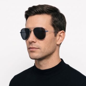 High Fashioned – Silver Aviator Sunglasses